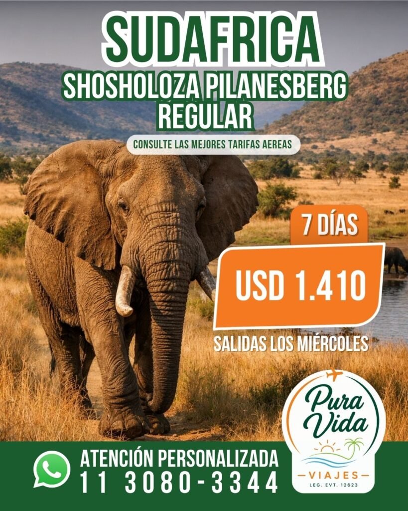 Sudáfrica - Shosholoza Pilanesberg