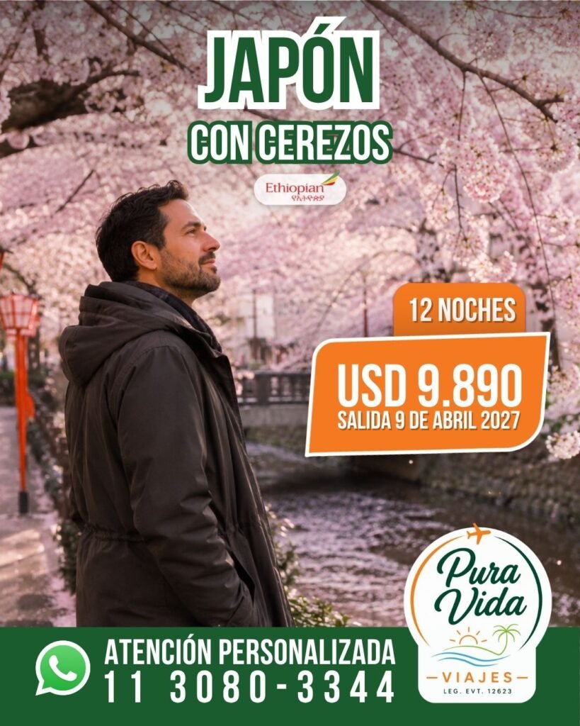 Japón con Cerezos