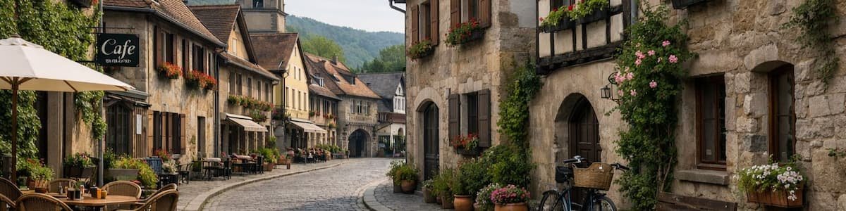 Barrio europeo tranquilo ideal para recorrer sin apuro