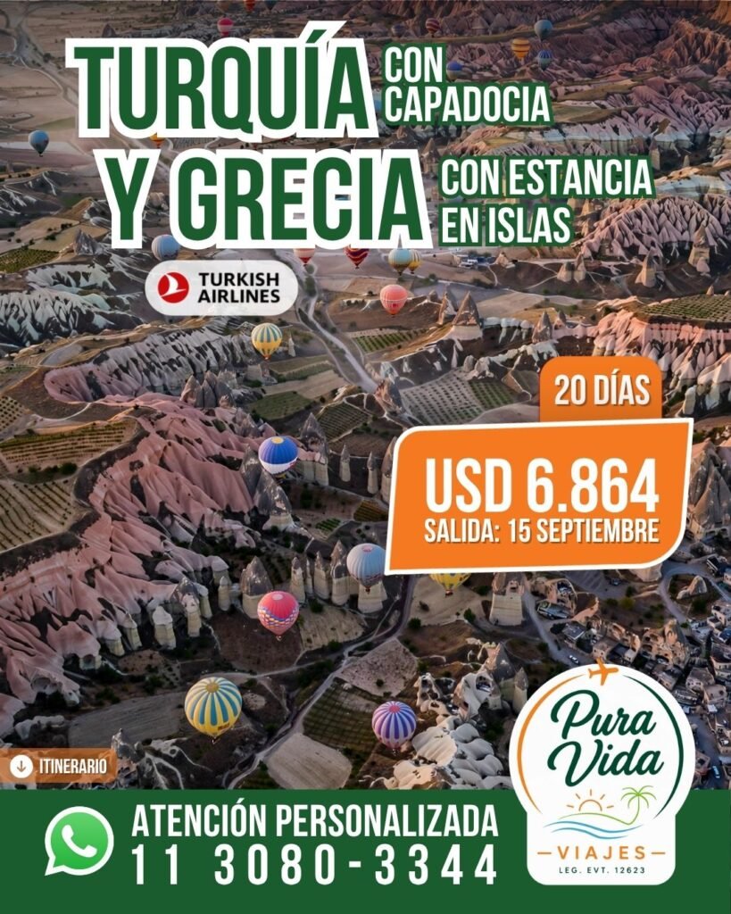 Turquía con Capadocia y Grecia con Estancia en Islas