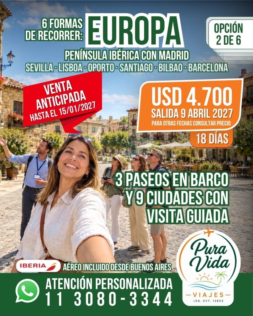España y Portugal: Península Ibérica con Madrid
